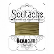 Beadsmith Cordón soutache de poliéster 3mm - Beige